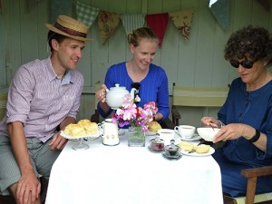 Tea in the summerhouse - Boscrowan Farm - Family Friendly Award Winning Self Catering Holiday Cottages